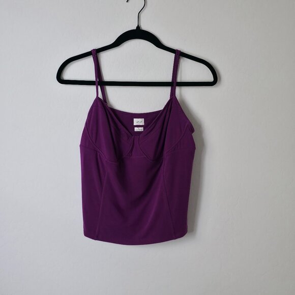 Aritzia Purple Corset Tank - Picture 1 of 3